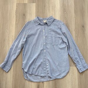 Women’s Blue Button-Up Shirt